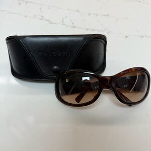 Bvlgari Brown Sunglasses with Black Case